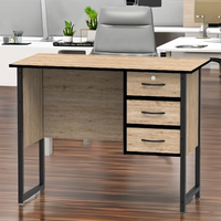 Bureau de travail en bois durable au design moderne 1363 avec couleurs personnalisées, mobilier à usage commercial