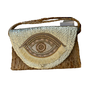 Pochette en jute de la plus grande qualité faite à la main avec perles Shell Tassel m de l'Inde pour la mode féminine de fabrication indienne - Product Image 6