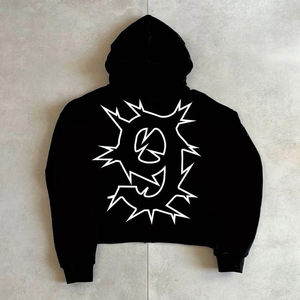 <b>TEX</b> Custom Men's Boxy Hoodie 100% Cotton French Terry High Quality Pullover Washed Distressed Acid Washed Vintage Print XS - Product Image 2