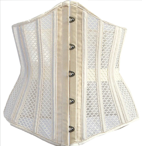 Corsé de Malla para Mujer, Top de Espina de Pescado de Gran Calidad, Sexy, Informal, Gris - Product Image 6