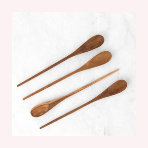 Cuchara de cocina de madera dura sostenible, cómoda, ligera y perfecta para las tareas culinarias diarias - Product Image 1