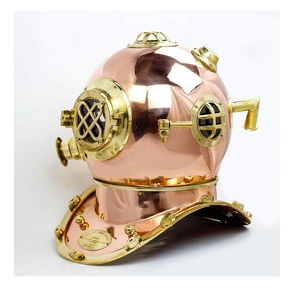 หมวกกันน็อคนักดำน้ำประดับตกแต่งทำจากทองเหลืองจำนวนจำนวนมากหมวกกันน็อคสำหรับงานประดิษฐ์โลหะสไตล์วินเทจหมวกกันน็อคสำหรับตกแต่งของขวัญ - Product Image 6