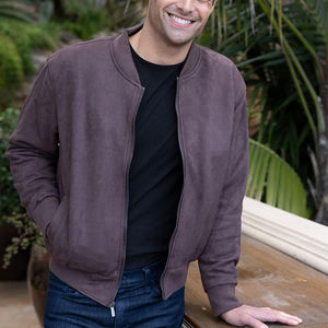 แจ็คเก็ตบอมเบอร์สำหรับผู้ชายเสื้อแจ็กเก็ตมีซิปสไตล์วิทยาลัยเสื้อไม่มีซิปดีไซน์ใหม่สำหรับ2025 - Product Image 5
