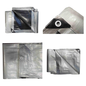 Bâche en polyester argentée résistante, imperméable et durable pour le jardinage, les véhicules et les équipements - Product Image 2