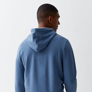 Sudaderas con capucha gruesas de algodón 100% para hombre, ropa de calle de moda con logotipo bordado personalizado, sudaderas térmicas para invierno - Product Image 3