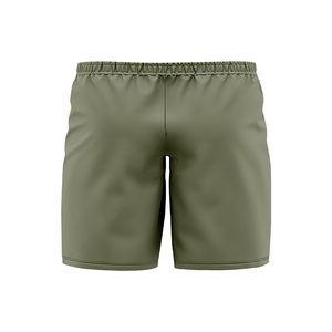 Bermuda grande taille pour hommes de haute qualité Design sportif élastique taille moyenne tissu de laine respirant couleur unie Service OEM - Product Image 6