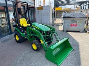 Affordable 1025R Johnn Deer <b>Lawn</b> <b>Mower</b> Tractor With Bucket Backhoe Loader / Backhoe Loader Construction Mini 4x4 Backhoe Loader - Product Image 2