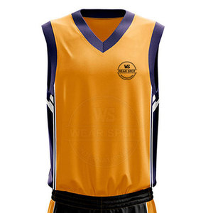 ชุดบาสเก็ตบอลดีไซน์ใหม่ล่าสุด ชุดกีฬาทีมขายดี ราคาถูก ผลิตในปากีสถาน - Product Image 4