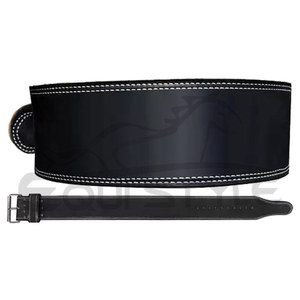Black Leather Powerlifting Belts for Deadlifting New Design Customize Logo Fitness Safety Gym Training Bodybuilding Lever Belts - Product Image 5