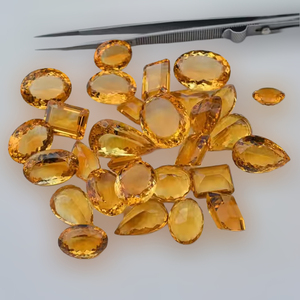 Gemas de Citrino Natural Mehrajudin, Origen Minas Gerais, 8-15 Quilates, Gema Amarilla de Alta Calidad para Joyería - Product Image 4
