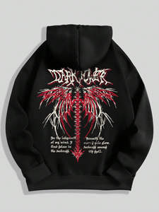 Sudadera con capucha de serigrafía personalizada de algodón 100% superventas, Sudadera con capucha de estilo de ropa de calle de alta calidad para hombre - Product Image 5