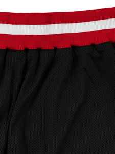 New Style Custom Made High Street Front Logo 100% Polyester Waterproof Breathable <b>Basketball</b> Mesh <b>Shorts</b> Solid Color - Product Image 4