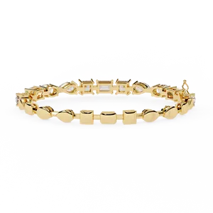 Fabulous 18K <b>Gold</b> Lab Grown Diamond Bracelet & <b>Bangle</b> - Product Image 2