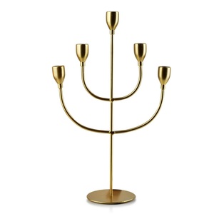 Modern Luxury Gold Hexagon Metal Candle Holder Handmade Elegant Home <b>Decor</b> Stylist Lightning Design Wedding Christmas Everyday - Product Image 6