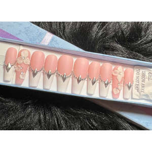 "Press-On Nail Set Elegantly Designed for Beauty Enthusiasts" - Product Image 1