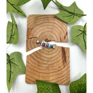 Zuni Handmade Multi-Color Stone and Sterling <b>Silver</b> Pendant with Rhodium Plating Religious Style Rose Gold Jewelry <b>Charm</b> - Product Image 3