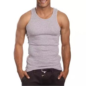 High Quality Blank Workout <b>Tank</b> <b>Top</b> Ribbed <b>Tank</b> <b>Top</b> Mens <b>Square</b> Collar Fitness <b>Tank</b> <b>Top</b> Gym Vest for Men - Product Image 1