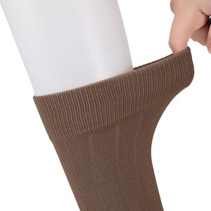 Chaussettes habillées en pur coton 100% pour hommes Chaussettes à rayures avec logo personnalisé pour les entraînements quotidiens et les occasions formelles Chaussettes de sport - Product Image 3