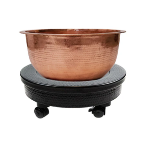 Cuivre manucure Bor pour pied trempage thérapie pied Spa bol avec poignée pour Massage et bronzage bol - Product Image 6