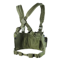 Plate-forme de poitrine compacte avec sangles réglables et système MOLLE pour l'organisation de l'équipement tactique et le transport quotidien