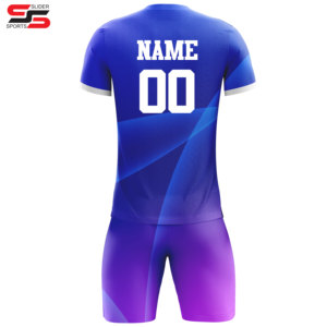 Vente en gros, uniforme de football, sublimation imprimé, rouge, jaune, vert, bleu, blanc, ensemble de maillots de football - Product Image 6