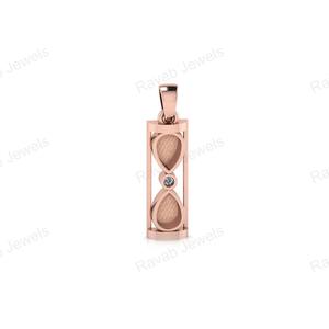 2025 personalizado elegante 26x7mm plata esterlina genuina 925 horas diseño de vidrio chapado en oro accesorios de joyería creativa componentes - Product Image 2