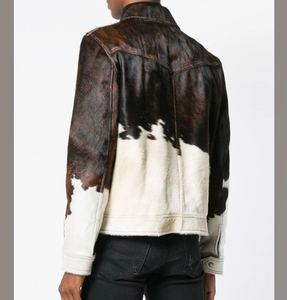 ELITE CRAFT INDUSTRY Chaqueta de cuero de vaca sólida oscura para hombre-Ecológico Transpirable a prueba de viento hecho a mano - Product Image 5