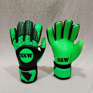 Gants de gardien de but professionnel de couleur unie en gros pour adultes vêtements de sport avec cuir latex caoutchouc matériaux Sports de plein air - Product Image 6