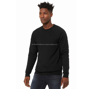 Sweat-shirt Bella Canvas unisexe 100% coton, hiver, broderie, molleton éponge, épaules tombantes, 380GSM, noir - Product Image 2