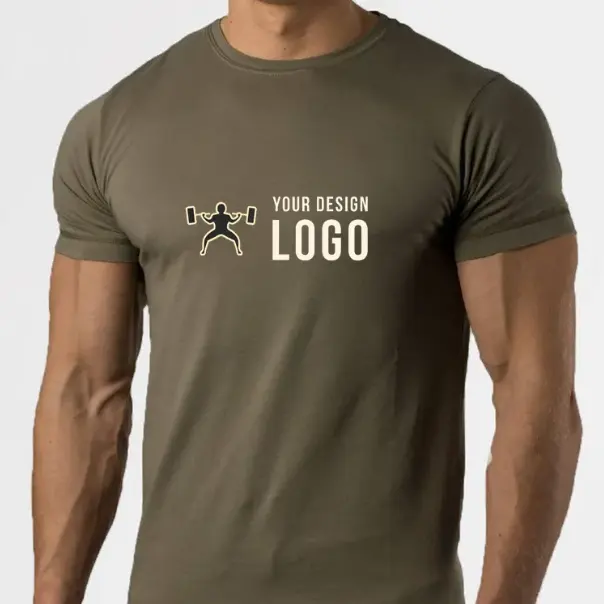 Özel abd boyutu Heather yumuşak tasarım ekran baskı dijital baskı OEM Logo spor giysi adam Unisex abd T Shirt