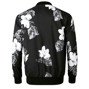 Chaqueta de bombardero de invierno para hombre personalizada de alta calidad, diseño de tela de lana fina de longitud larga, decoración, procesamiento recubierto - Product Image 6