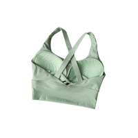 Soutien-gorge de sport léger et sans coutures pour femme, avec fermeture éclair frontale, bretelles réglables, coussinets amovibles, maintien élevé, respirant, séchage rapide, écologique