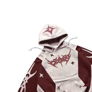 Personalizado al por mayor de manga larga sudaderas con capucha y sudaderas con capucha de moda del fabricante de impresión personalizada Sudadera con capucha de gran tamaño - Product Image 3