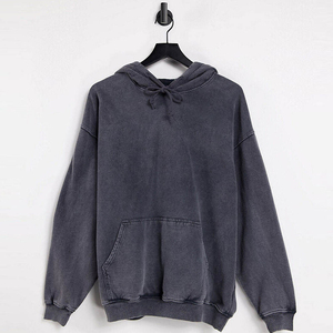 Nouvelle conception, best-seller, sweats à capuche pour hommes en denim délavé, faible MOQ, vente en gros, prix bas, sweats à capuche pour hommes en denim délavé pour la vente en ligne - Product Image 1