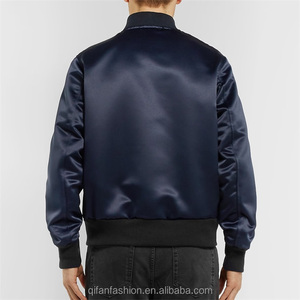 Chaqueta Bomber de Satén Personalizada para Hombre, con Logotipo Frontal, Transpirable, de Secado Rápido, Chaqueta de Invierno al por Mayor 2025 - Product Image 6