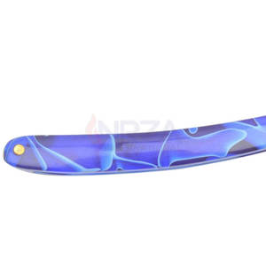 มีดโกนสเตนเลสสตีลแบบพับได้ด้ามจับอะคริลิคขอบตรงสำหรับตัวใบหน้ามีดโกนปลอดภัยแบบใช้แล้วทิ้ง - Product Image 5