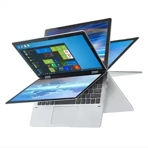 13.3 Inch Celeron J4105 Laptop touch screen Notebook Ram 8GB 128GB Win10 Computer Full Metal Body 360 Filp Laptop Yoga