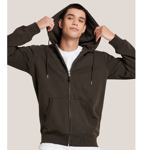Vente en gros de pull de haute qualité 350 GSM pour hommes impression numérique personnalisée sweats à capuche zippés polyester/coton hiver 2 pièces - Product Image 2