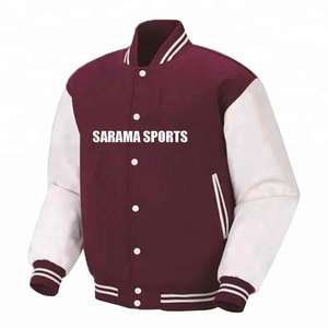 แจ็กเก็ตเบสบอลใส่ได้ทั้งผู้ชายและผู้หญิงแจ็กเก็ตสีเขียวปกตั้งโลโก้ - Product Image 1