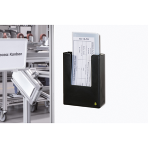 Scatola Kanban ESD Cassetta postale, da appendere, Nera, 2 pz. / Confezione.- KN-BK-35-ESD-06 - Product Image 2
