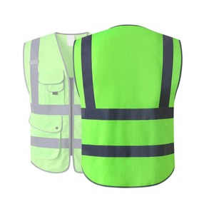 Vente en gros en usine Nouveau style de gilet de sécurité pour la construction Logo personnalisé Ruban réfléchissant Vêtements de travail d'hiver haute visibilité Gilet de sécurité - Product Image 2