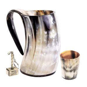 Tasse à boire Viking 100% naturelle de haute qualité Chope à corne sculptée à la main pour la maison et l'hôtel en gros du fabricant - Product Image 6
