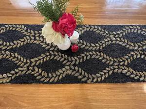 <b>Beaded</b> <b>Placemat</b> Handmade Round Charger for Luxury Dining & Holiday Decor Unique Piece Handmade <b>Beaded</b>, <b>Placemat</b>, Housewarming - Product Image 6