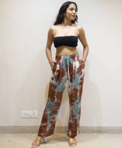 ชุดเดรสกางเกงรีสอร์ทย้อมผ้าเรยอนสำหรับผู้หญิงเก๋ไก๋และสะดวกสบายมีกระเป๋าสำหรับผู้หญิงอเนกประสงค์ระบายอากาศและเหมาะสำหรับฤดูร้อน - Product Image 1