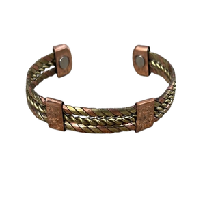 2020 New Zealand 3mm Thick Copper <b>Bracelet</b> <b>Mens</b> Pure Copper Magnetic Therapy hand <b>bracelet</b> Beaded <b>Bracelet</b> Handmade Jewelry - Product Image 1