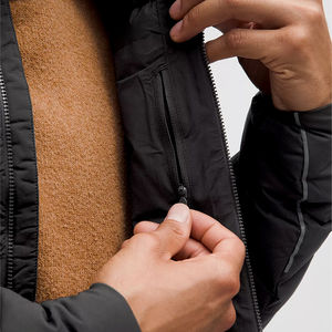 2025 détachable personnalisé broderie Logo hommes à capuche personnalisé chaud épais extérieur hiver manteau matelassé rembourré bulle veste - Product Image 2