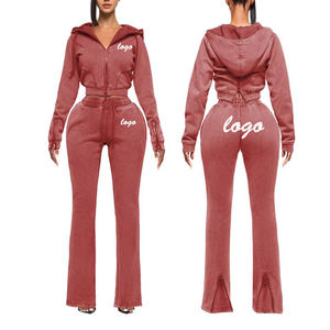 Acid Wash Women Tracksuit <b>Set</b> Women Streetwear Vintage Distressed <b>Embroidery</b> Terry Hoodie and Sweatpants Women Sweatsuit <b>Set</b> - Product Image 3