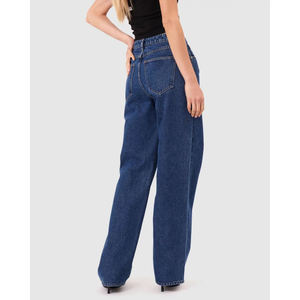 กางเกงยีนส์ทรงหลวมผ้ายีนส์สำหรับผู้หญิงกางเกงยีนส์ทรงหลวมแนวแฟชั่นสำหรับ2025 - Product Image 6