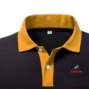 Polos tendance bicolores pour hommes avec logo personnalisé Polo personnalisé fabriqué au Pakistan à vendre - Product Image 4