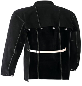 Chaqueta de cuero de seguridad industrial resistente para hombre para soldar Chaqueta de soldadura de cuero de calidad superior - Product Image 6